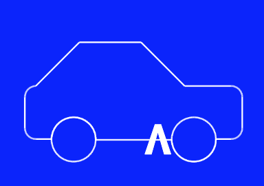 a simple line-drawing of a car